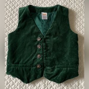 Toddler boy velvet vest